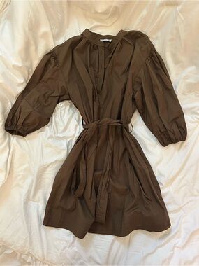 Uniquities brown mini dress